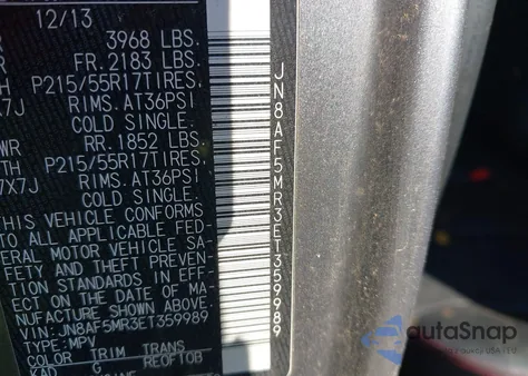 2014 Nissan Juke S/Sv/Sl/Nismo from USA, damaged, VIN JN8AF5MR3ET359989